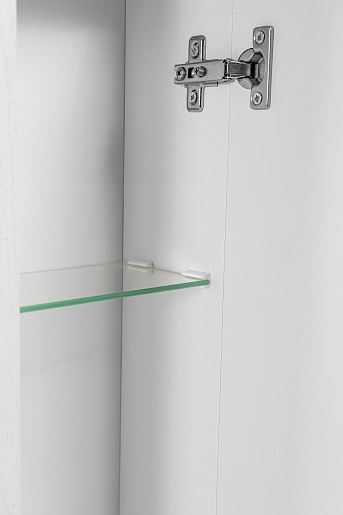 Stella Polare Зеркальный шкаф Кармела 100/С люкс белое серебро – картинка-9